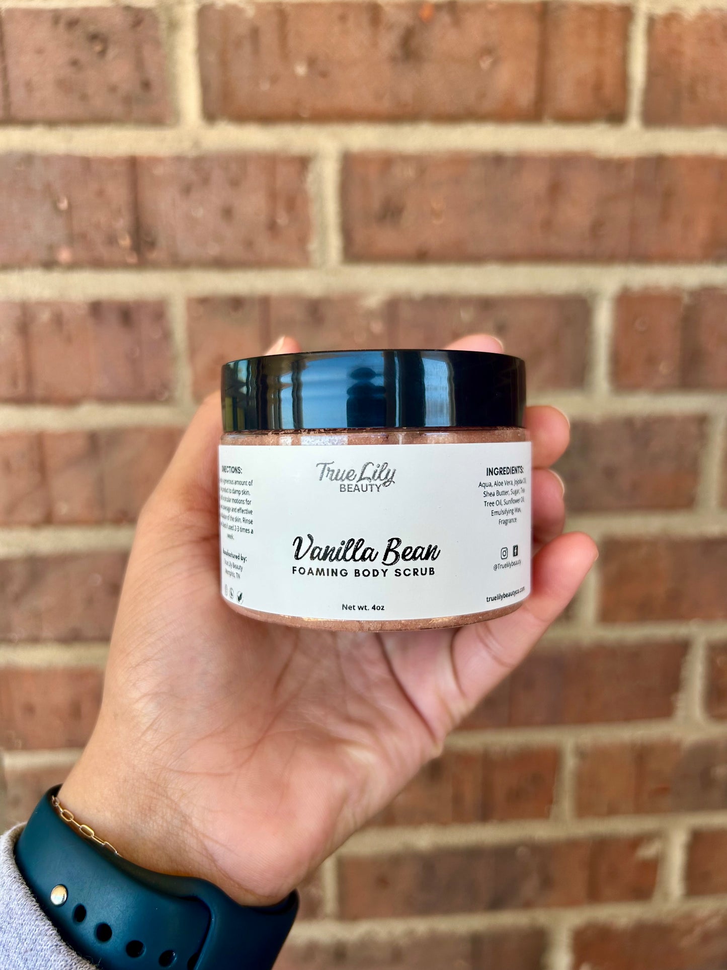 Vanilla Bean Foaming Sugar Scrub